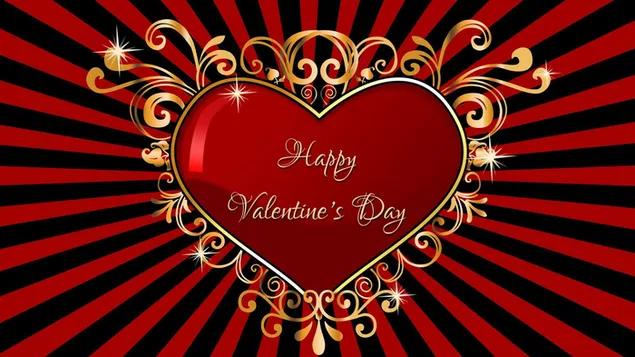Valentinsdag - kunstnerisk rødt hjerte download