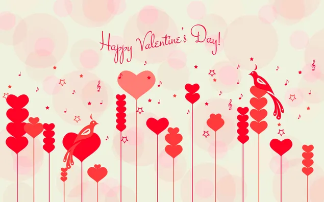 Valentijnsdag - artistieke rode harten achtergrond