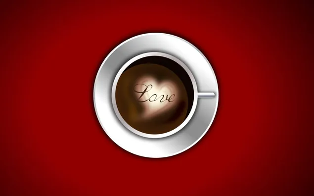 Walentynki - krem ​​z miłością do kawy pobierz