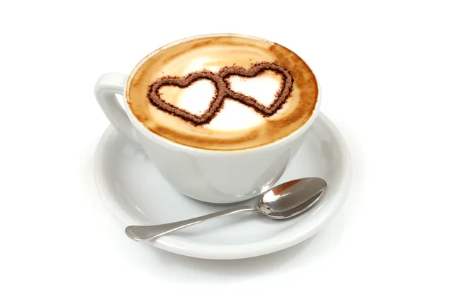 Valentine's day - coffee with heart crema