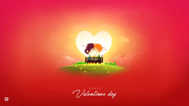 Valentine's day - cute couples background