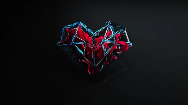 Día de San Valentín - corazón abstracto digital