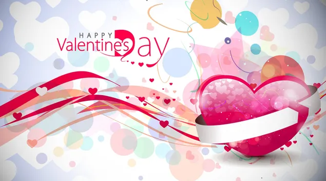 Día de San Valentín - fondo de corazones digitales 4K fondo de pantalla