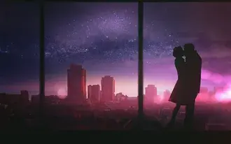 Valentine's day - first kiss 2K wallpaper