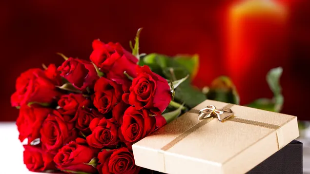 Valentinstag - Geschenke und Rosen