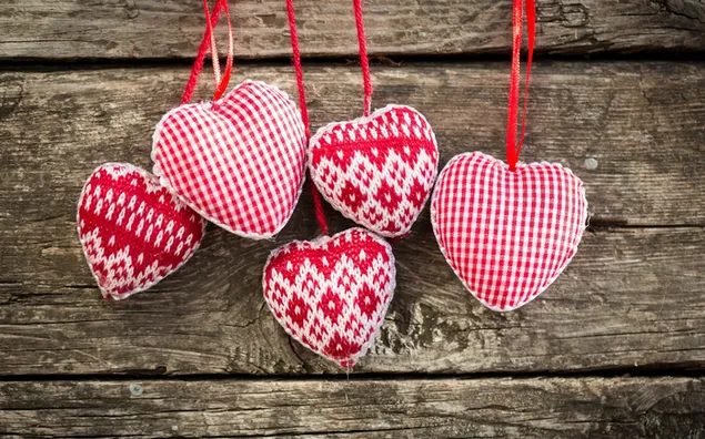 Día de San Valentín - Corazones lindos hechos a mano