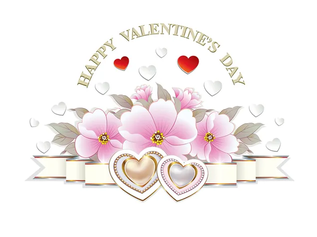 Valentinstag - Happy Valentines-Wunsch herunterladen