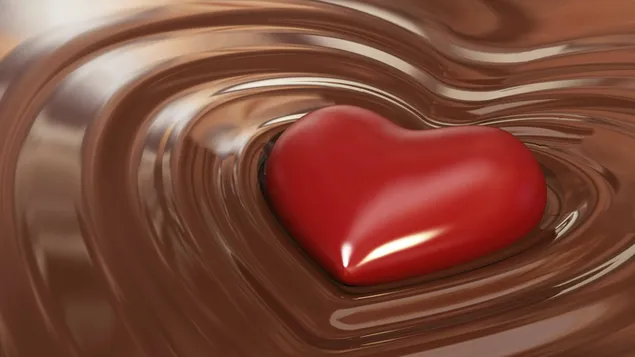 Día de San Valentín - Corazón en el chocolate descargar