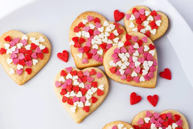 Valentinstag - Kekse in Herzform