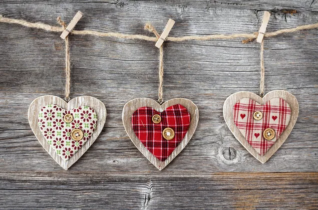 Día de San Valentín - Decoración colgante de corazones