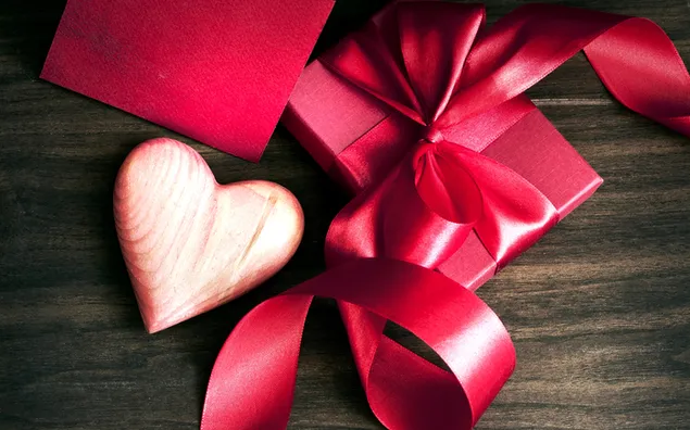 Valentinstag - schöne Geschenke und Herzdekoration herunterladen