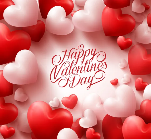 Día de San Valentín - globos de corazón encantadores