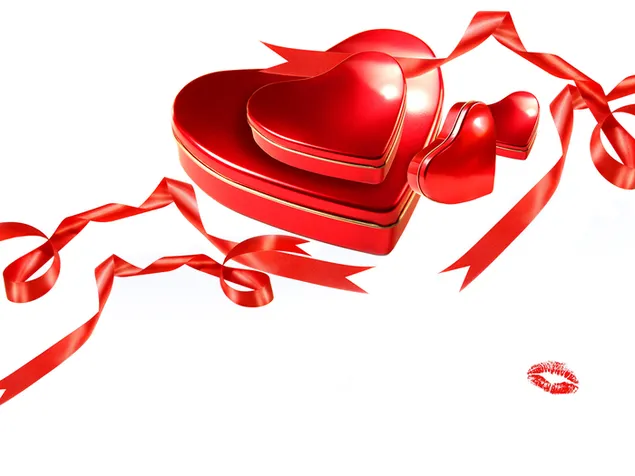 Día de San Valentín - regalos encantadores de la caja del corazón