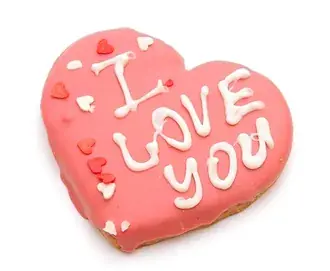 Tapeta Den svatého Valentýna - krásné srdce cookie 2K