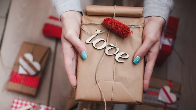 情人节——可爱的温馨礼物 2K 壁纸