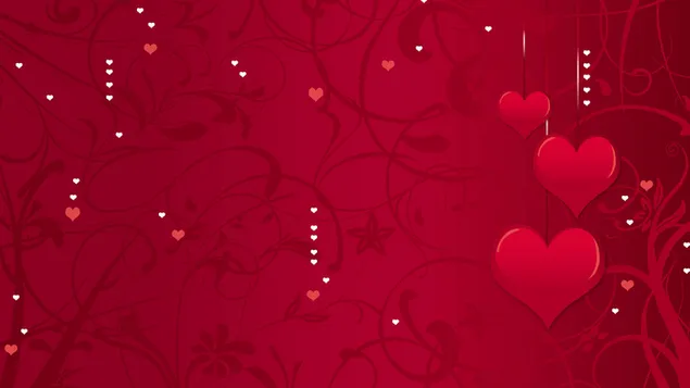 san valentino - cuori artistici rossi scarica