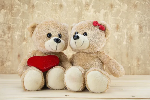 Valentinstag - Teddybären süßes Paar herunterladen