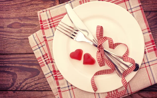 Valentine's day - valentines cutlery decoration