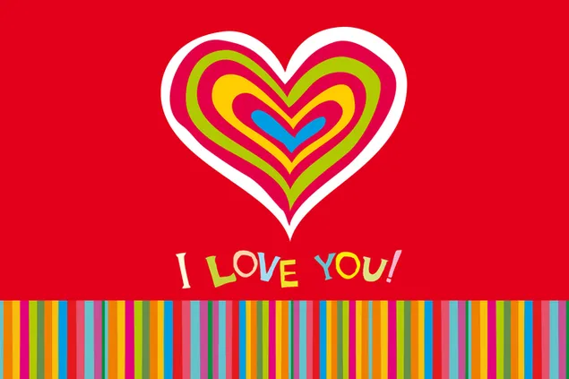 Día de San Valentín - corazón de amor vectorial descargar