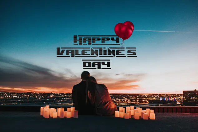 Ucapan Hari Kekasih 2K kertas dinding