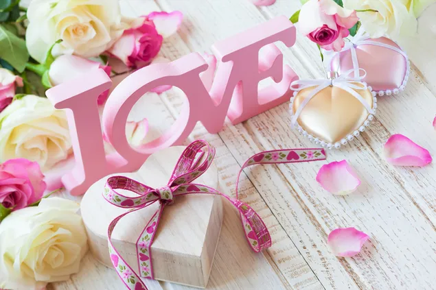 Valentinstag - Liebe Herzen Dekoration