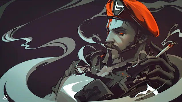 Ταπετσαρία Τολμηρός χαρακτήρας στρατιώτη βιντεοπαιχνιδιού 2K