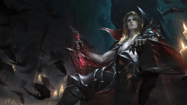 Vampier Fantasie Kuns 4K muurpapier