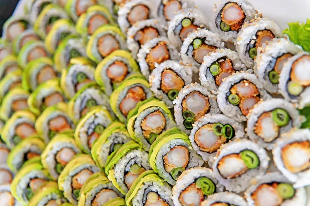 Verscheidenheid Sushi Maki download