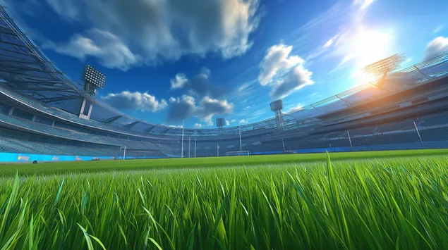 tohutu spordistaadioni vali avara paikeselise taeva all allalaadimine