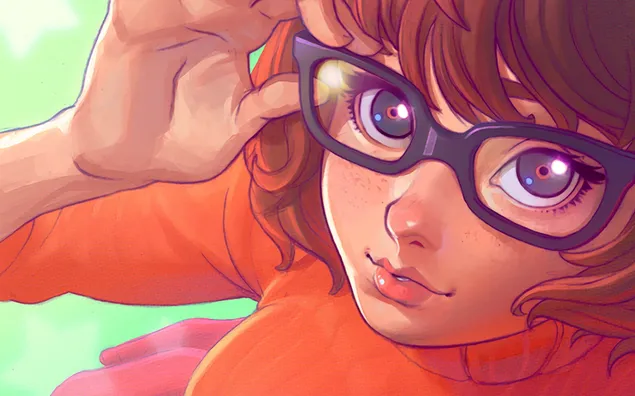 Velma voorkant scooby-doo illustratie