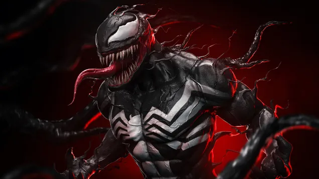 Venom (Marvel) tegneserier 4K baggrundsbillede
