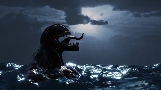 Venom Night 4K-achtergrond.