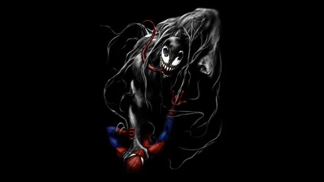 Hình nền Venom tiếp quản Spider-man 4K