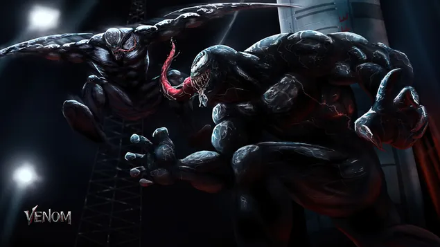 Venom Vs Riot (Marvel) stripovi 4K pozadina