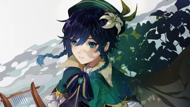 Venti - Genshin Impact（動漫電子遊戲） 4K 壁紙