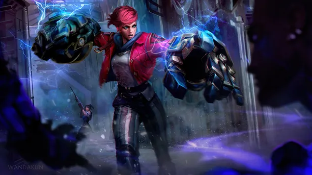 Vi ในซีรี่ส์ Netflix 'Arcane' - League of Legends 4K วอลเปเปอร์