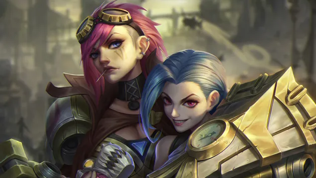 ซีรีส์ Vi & Jinx Arcane Netflix - League of Legends 4K วอลเปเปอร์