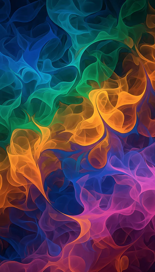 yarki abstraktni vikhrushki tsvetove fon izteglyane