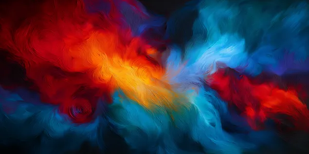 lewendige abstrakte krulle met stralende kleur aflaai