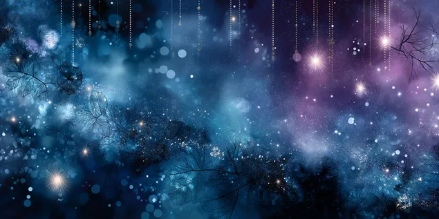 llums vibrants de bokeh i degradat profund baixada