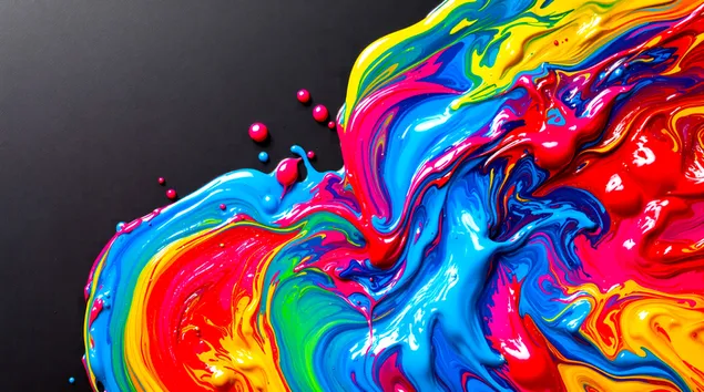 shperthim i ngjyrave te gjalla: sperkatje ngjyrash dinamike shkarkim