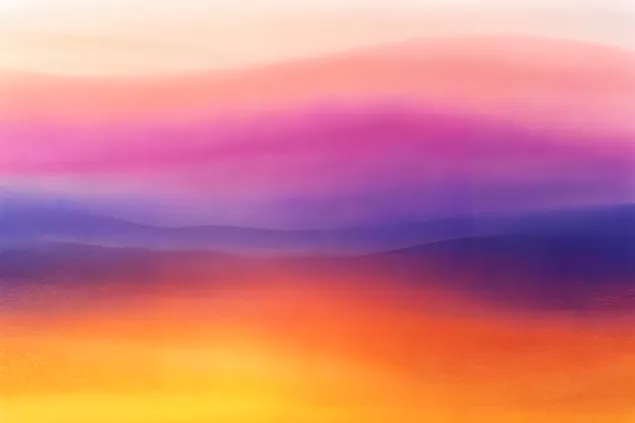 Шпалери Яскравий захід сонця над безтурботними відтінками, створюючи казковий горизонт 8K