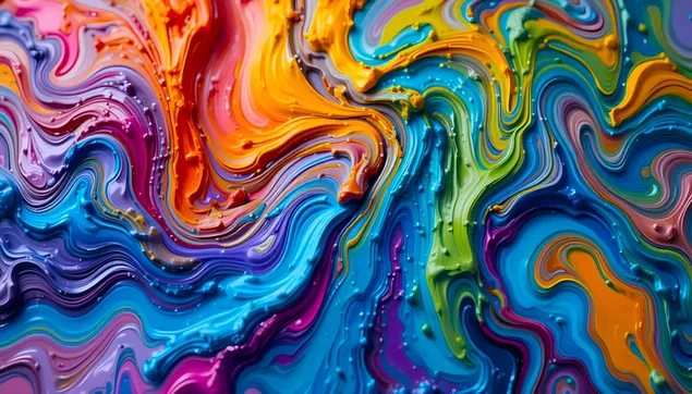 Texture d'arrière-plan abstraite aux couleurs vibrantes et tourbillonnantes 4K fond d'écran