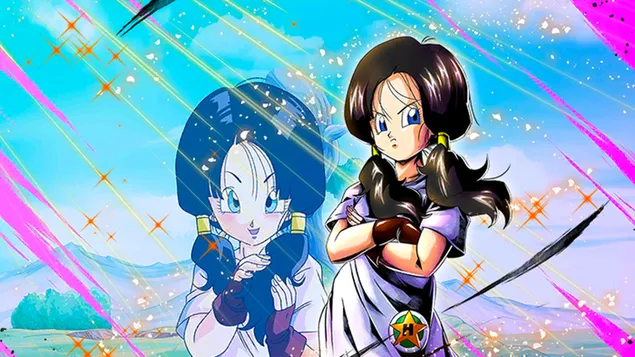 videl (lang haar) van dragon ball z [dragon ball legends arts] voor desktop download