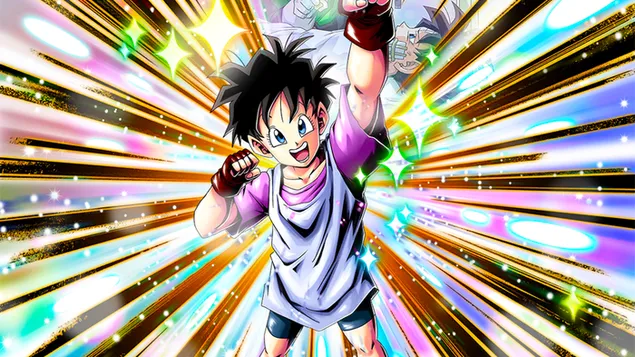 videl (kort haar) van dragon ball z [dragon ball legends arts] voor desktop download