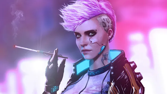 Videospiel „Cyberpunk 2077“ [Cyborg Girl FA] herunterladen