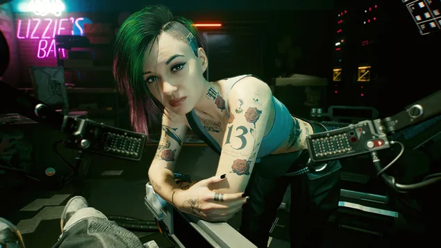 Videospiel „Cyberpunk 2077“ (Cyborg Girl: Judy Alvarez) herunterladen