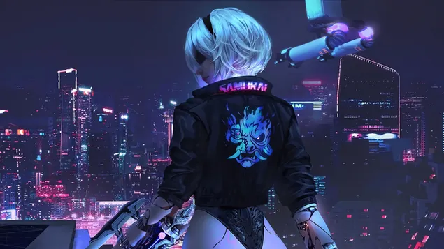 Videospiel 'Cyberpunk 2077' (YoRHa 2B) herunterladen