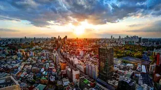 Tapeta pohled na tokio shora 4K