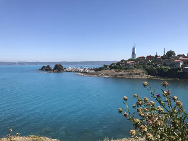 Село Сеа Ландспаце 4K позадина